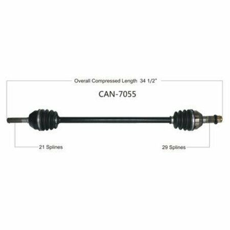 WIDE OPEN OE Replacement CV Axle for CAN AM FRONT LEFT X3 XRS 17 CAN-7055